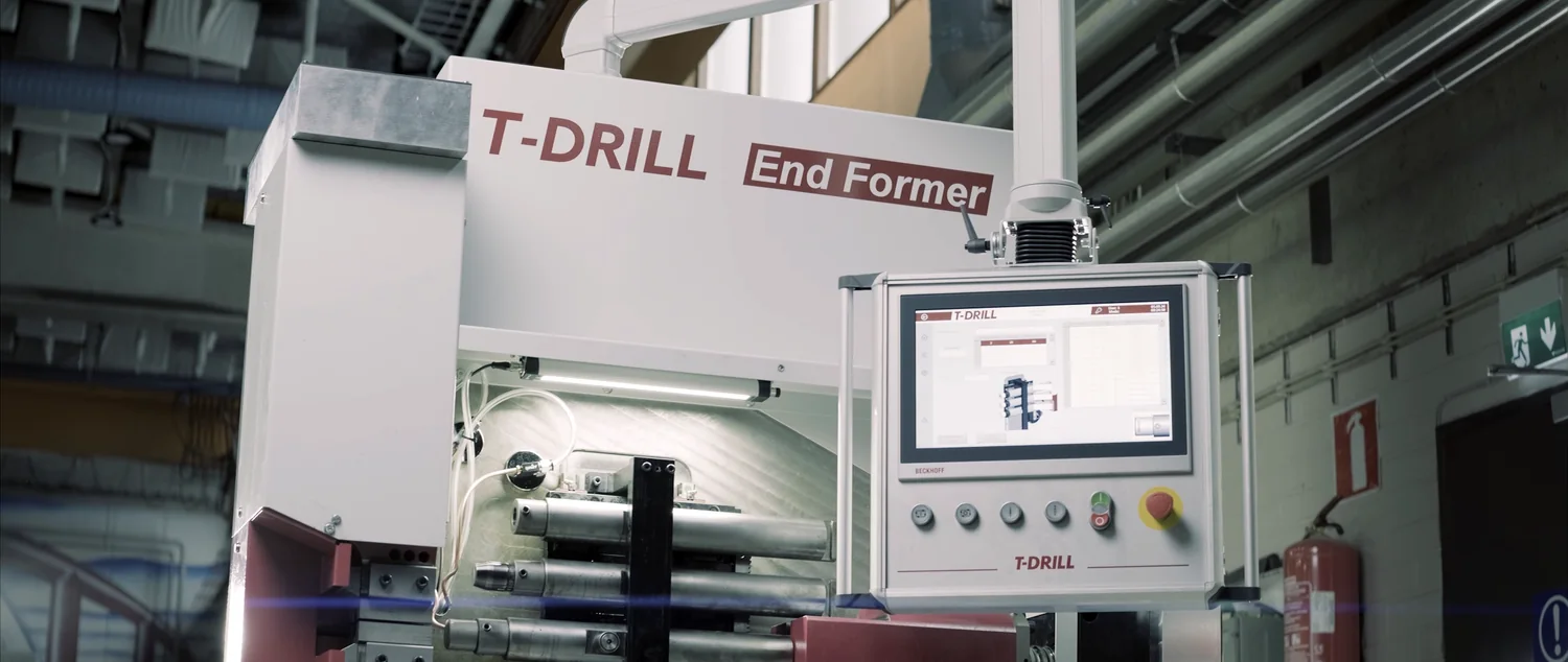 Maszyna T-DRILL EFO-3e do formowania końców rur