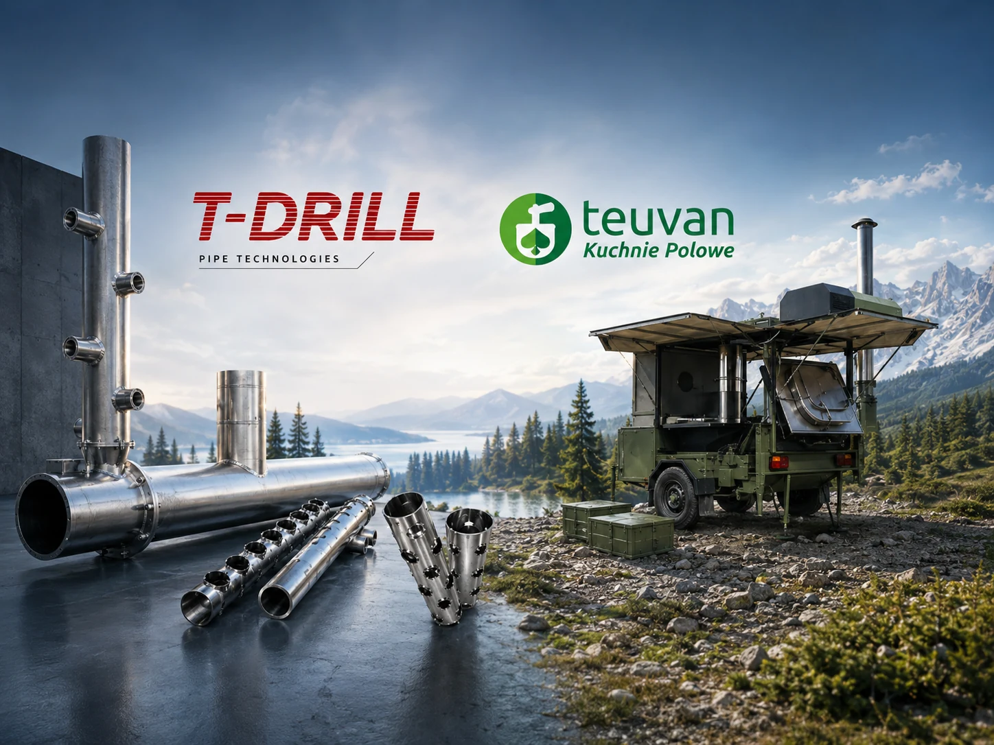 Kolektor rurowy z formowanymi odgałęzieniami T-DRILL